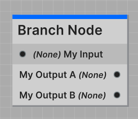 Branch node attribute visual