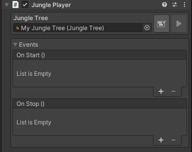 Screenshot of the Jungle Player component