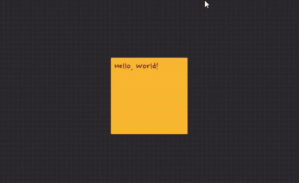 Moving and resizing Sticky Notes